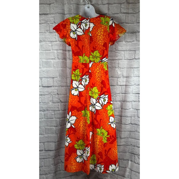 Vtg Momis Fashion Hawaiian Wedding Honeymoon Set Small Mens Shirt Matching Dress - Picture 14 of 16